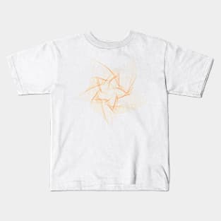 Stars stars pattern orange Kids T-Shirt